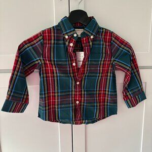 Crewcuts by J.Crew Plaid Button-Down Shirt